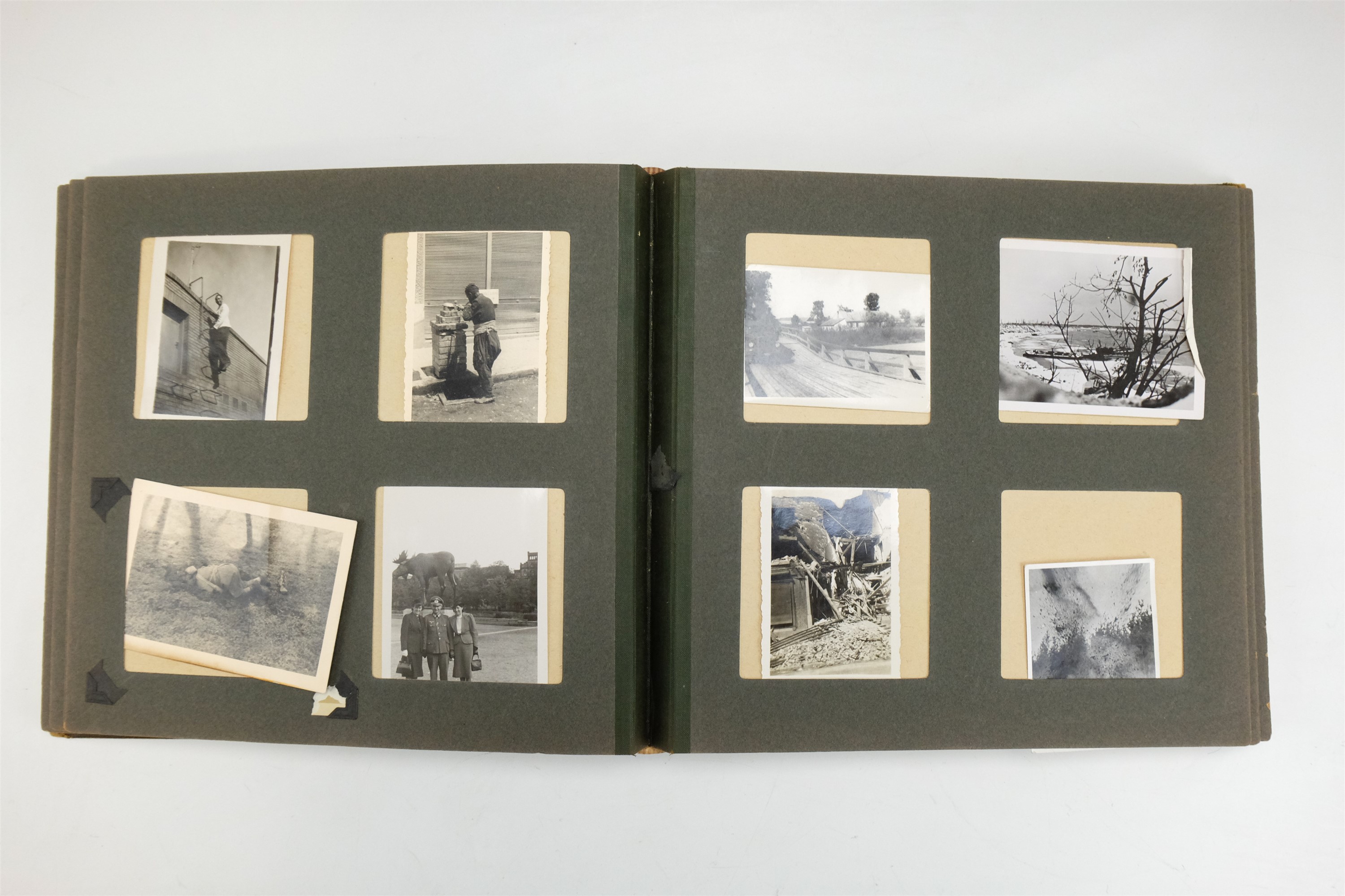 An album of German Third Reich army soldiers' personal photographs, including images of soldiers - Image 6 of 10