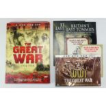 A DVD box set of the TV documentary series "The Great War", a similar set, battlefield tour maps and