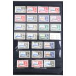 An album containing a collection of British Commonwealth definitive stamps
