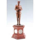 A Danbury Mint "Far the Fallen" Great War British soldier figurine, 32 cm