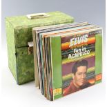 Cased LP Records including Elvis Presley, Neil Diamond, Gordon Lightfoot, etc