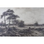 After Carl Brennir (1850 - 1920) "Lingering Sunlight" and "Across the Heath", a study of a dirt