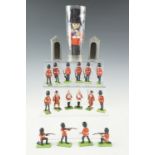 A group of Britains Limited diecast "Deetail" Scots Guards toy soldiers, together with a similar