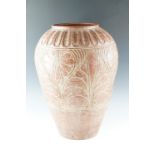 A large earthenware shouldered vase, 55 cm