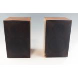 A pair of 1990s Linn Tukan bookshelf speakers, two way bass reflex, 19 x 18 x 30 cm