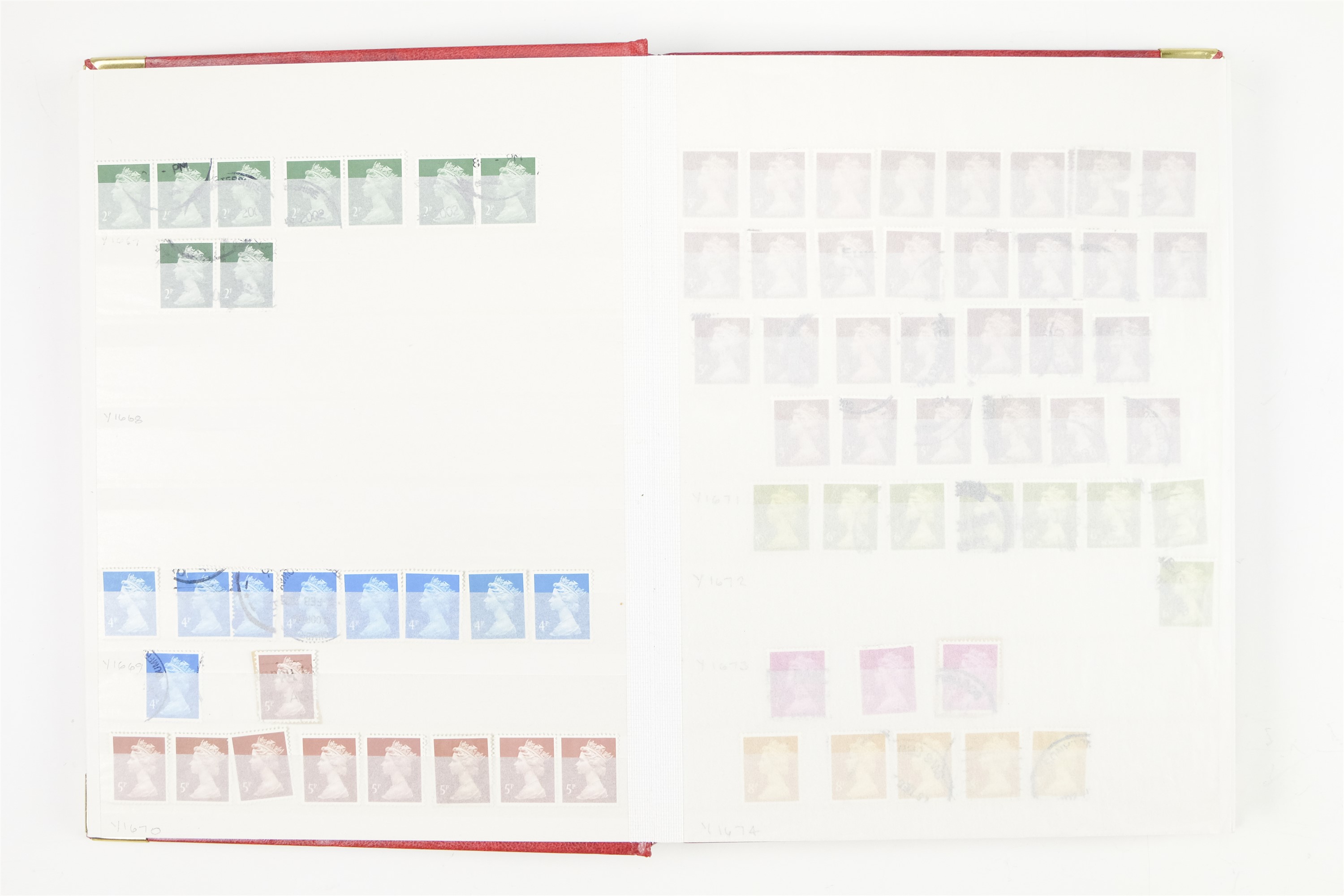 Six hingeless albums of largely GB QEII stamps, comprising definitives, commemoratives, decimal - Image 13 of 90