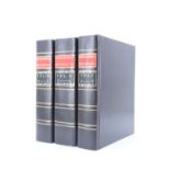 A three volume facsimile 1769-1771 Encyclopaedia Britannica, late 20th Century