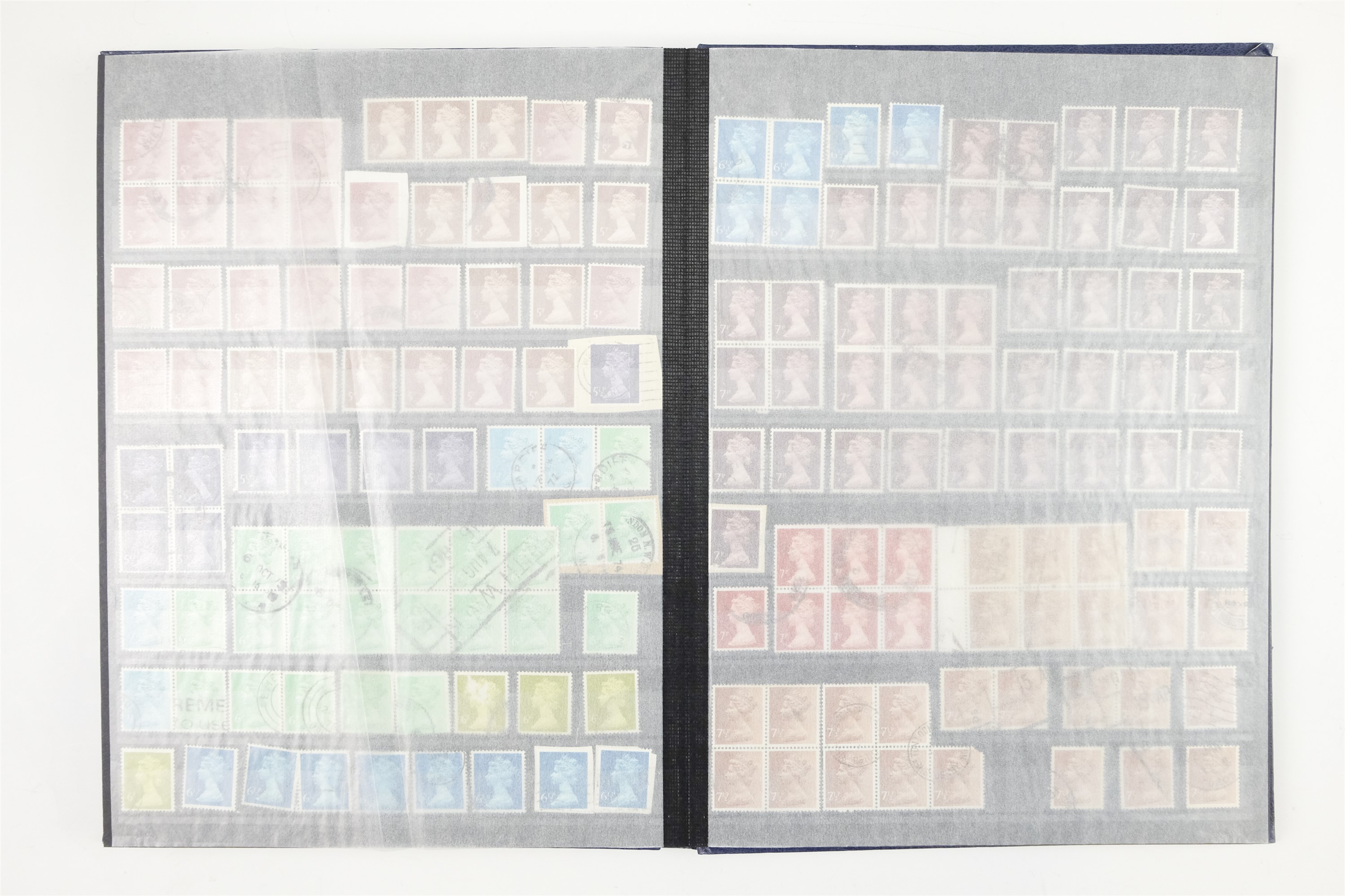 Six hingeless albums of largely GB QEII stamps, comprising definitives, commemoratives, decimal - Image 84 of 90