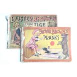 Two Edwardian children's humorous cartoon books:"Buster Brown And His Dog Tige And Their Adventures"