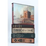 A group of Folio Society books on travel including "Defoe "A Tour Through the Whole Island of