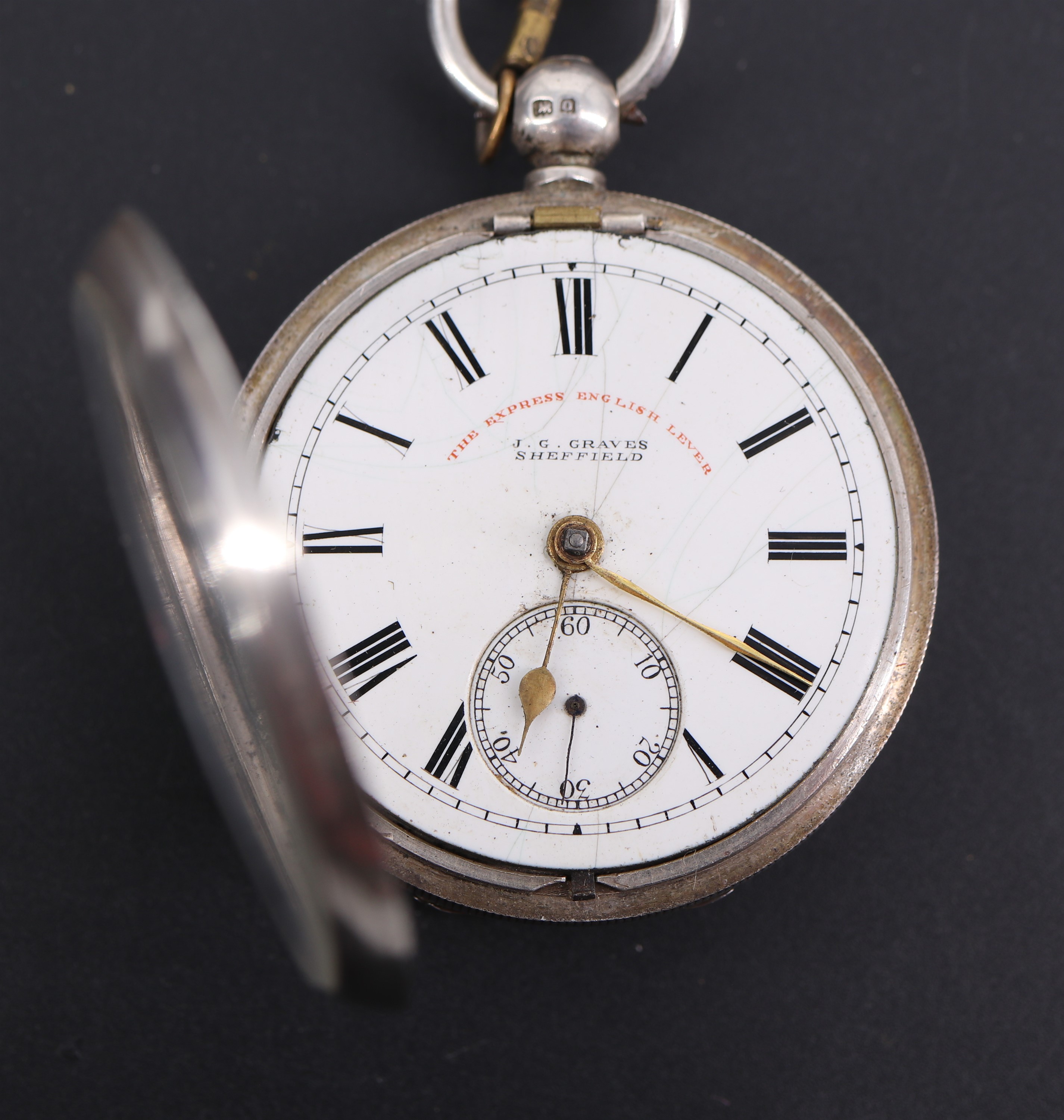 Four various late 19th / early 20th Century silver cased pocket watches, (a/f) - Image 3 of 13