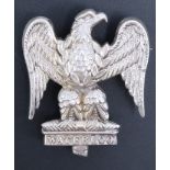 An Edwardian 2nd Dragoons (Royal Scot Greys) NCO's silver arm badge, later converted to a brooch (
