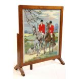 A 1930s fire screen cum occasional table