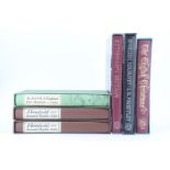 A group of Folio Society books on Britain and the British including "Betjeman's Britain";