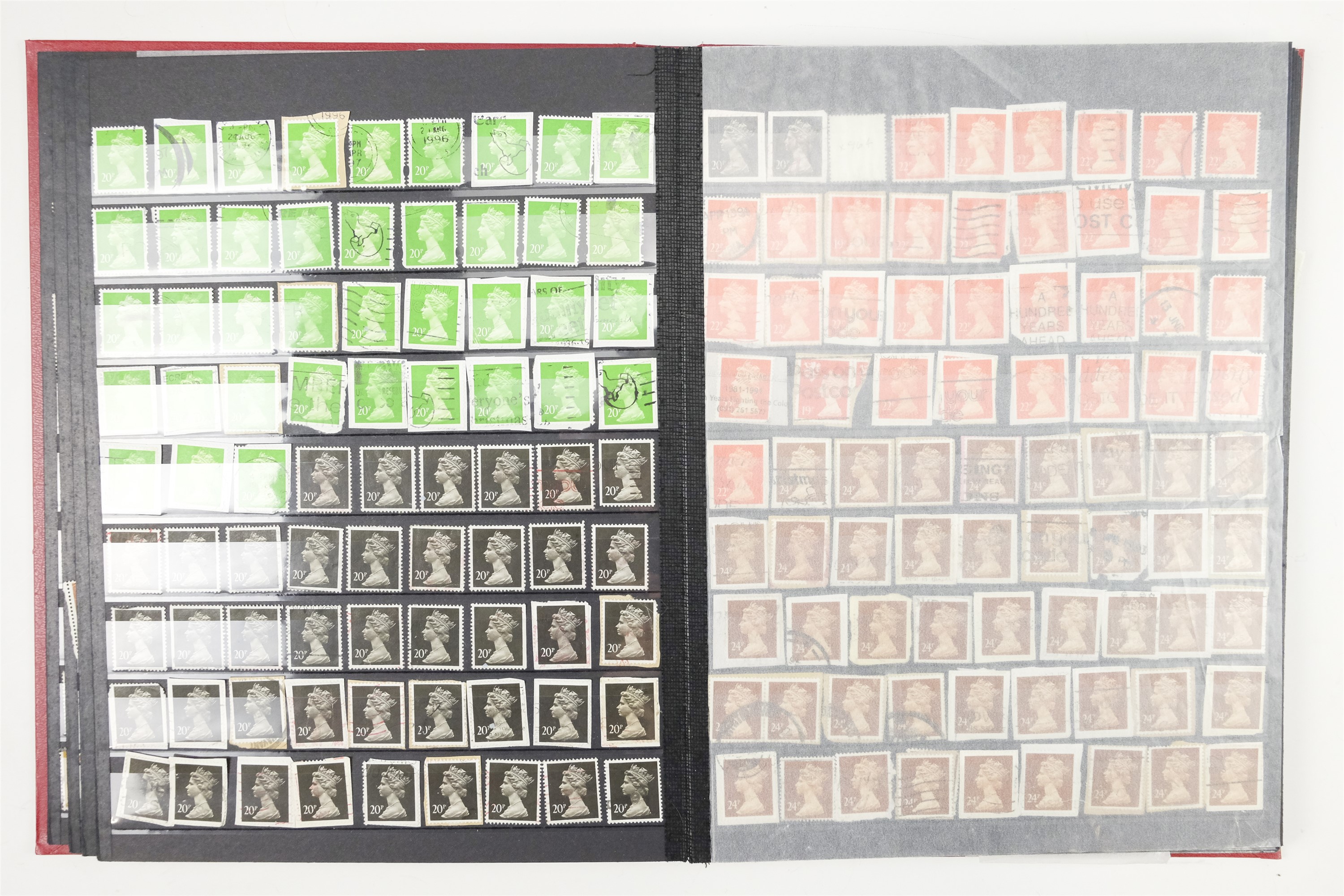 Six hingeless albums of largely GB QEII stamps, comprising definitives, commemoratives, decimal - Image 64 of 90