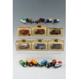 Six boxed Lledo promotional diecast toy vans and wagons together with further Lledo and Matchbox