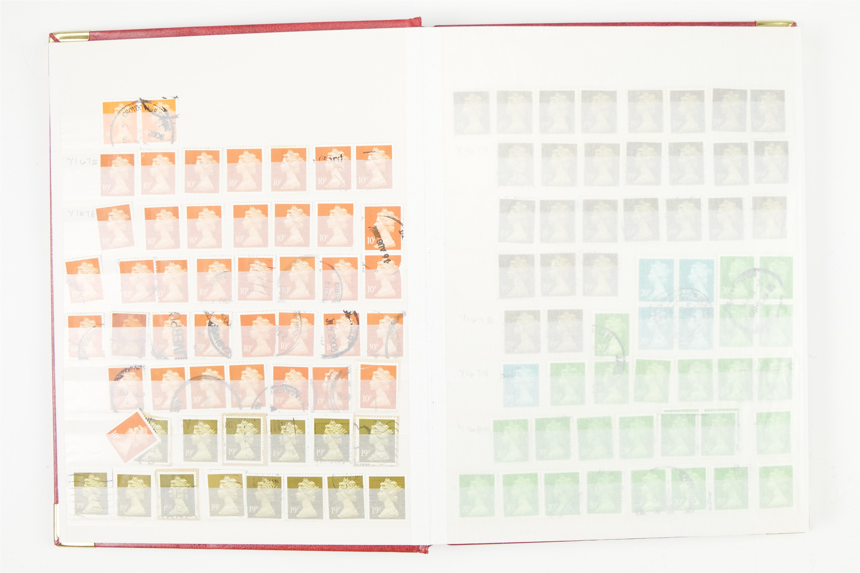 Six hingeless albums of largely GB QEII stamps, comprising definitives, commemoratives, decimal - Image 14 of 90