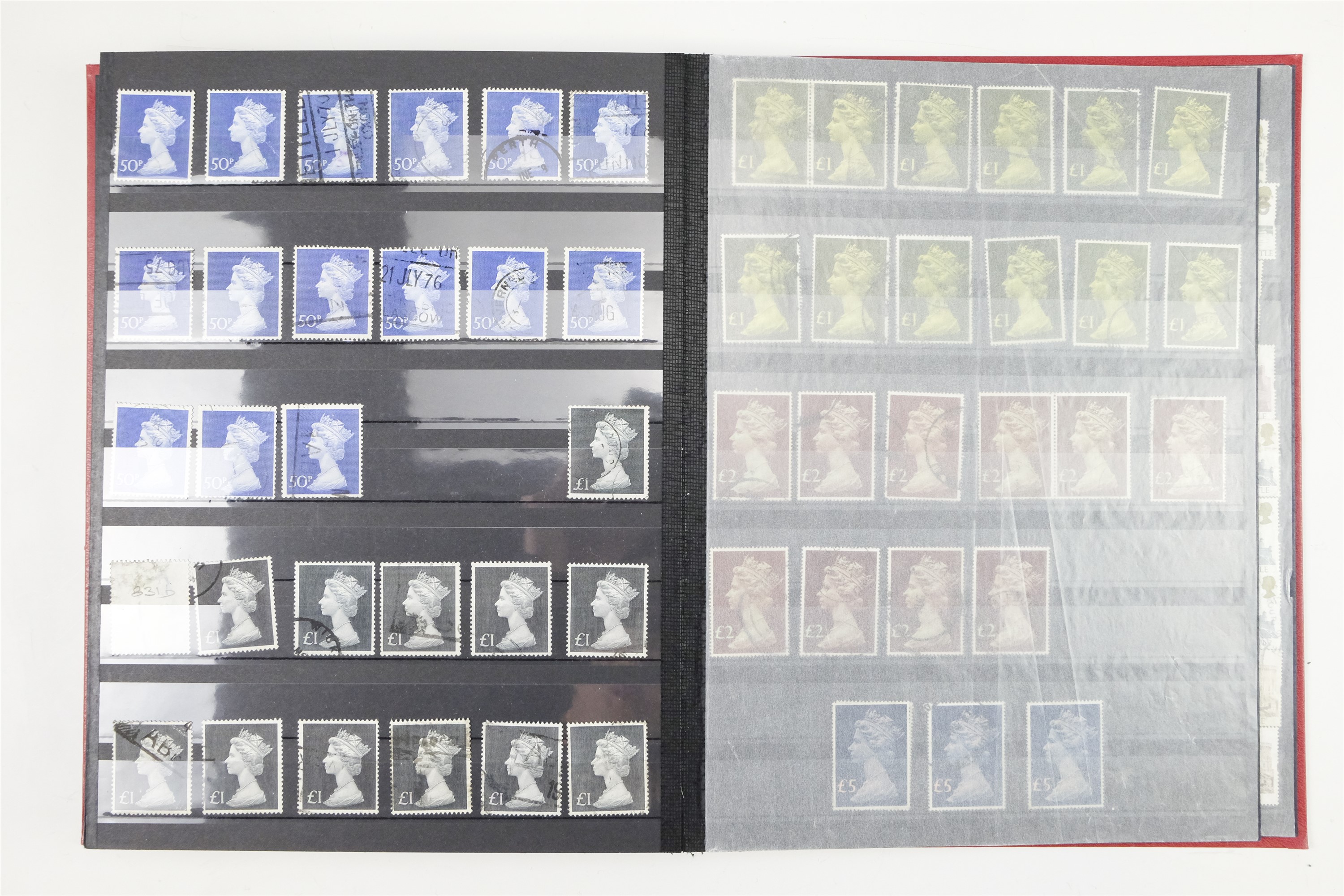 Six hingeless albums of largely GB QEII stamps, comprising definitives, commemoratives, decimal - Image 71 of 90