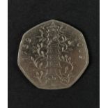 A Kew Gardens commemorative fifty pence coin