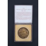 A 1925 "The Railway Centenary Medal", designed by Gilbert Bayes and produced by Pinches, in