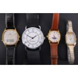 A group of wrist watches, including Accurist, RJW, Waltham, etc