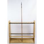An antique Philippines Igorot or similar bamboo hunting arrow, having a barbed iron head, 140 cm