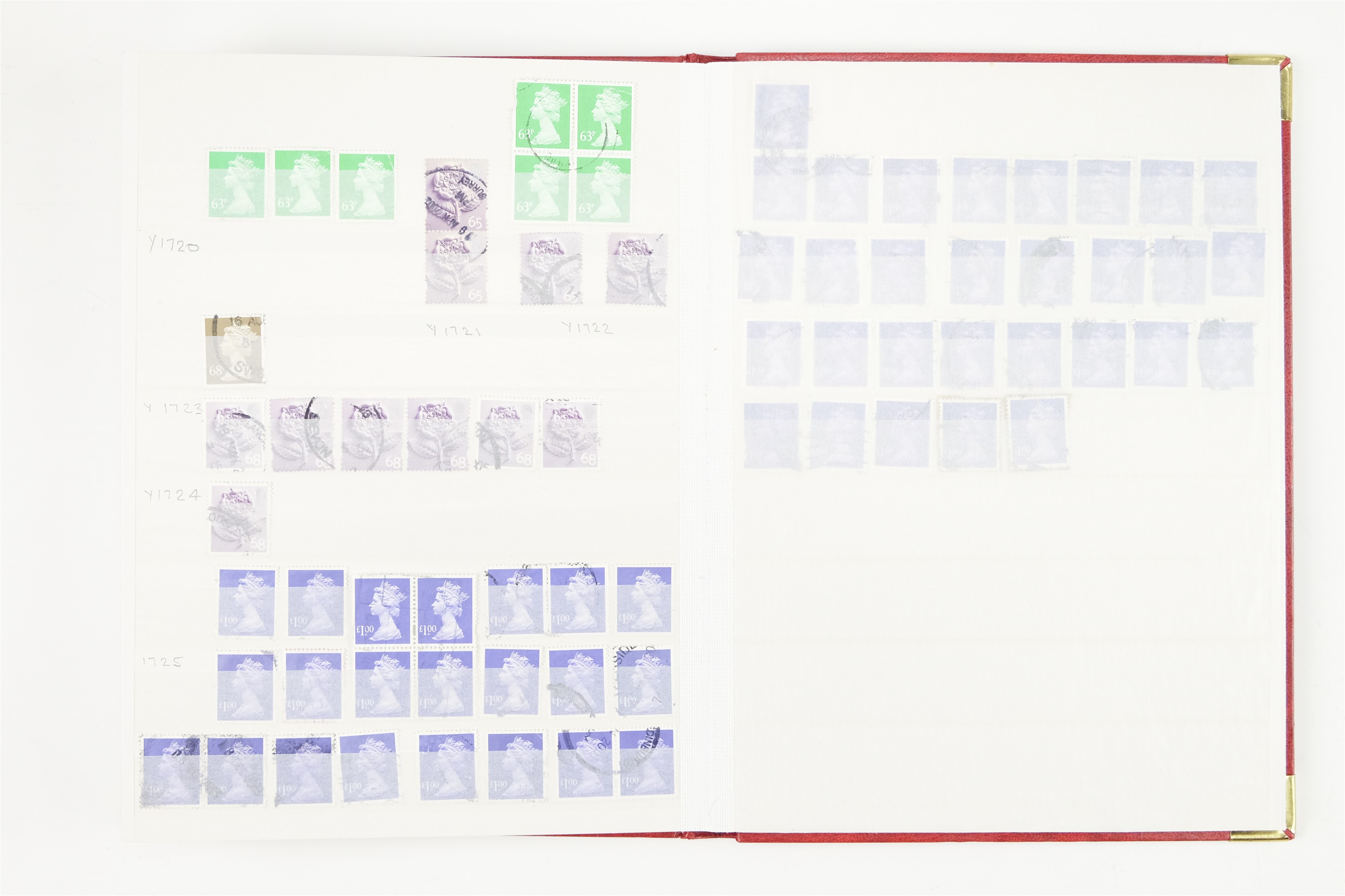 Six hingeless albums of largely GB QEII stamps, comprising definitives, commemoratives, decimal - Image 18 of 90