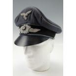 A German Third Reich Luftwaffe officer's peaked cap