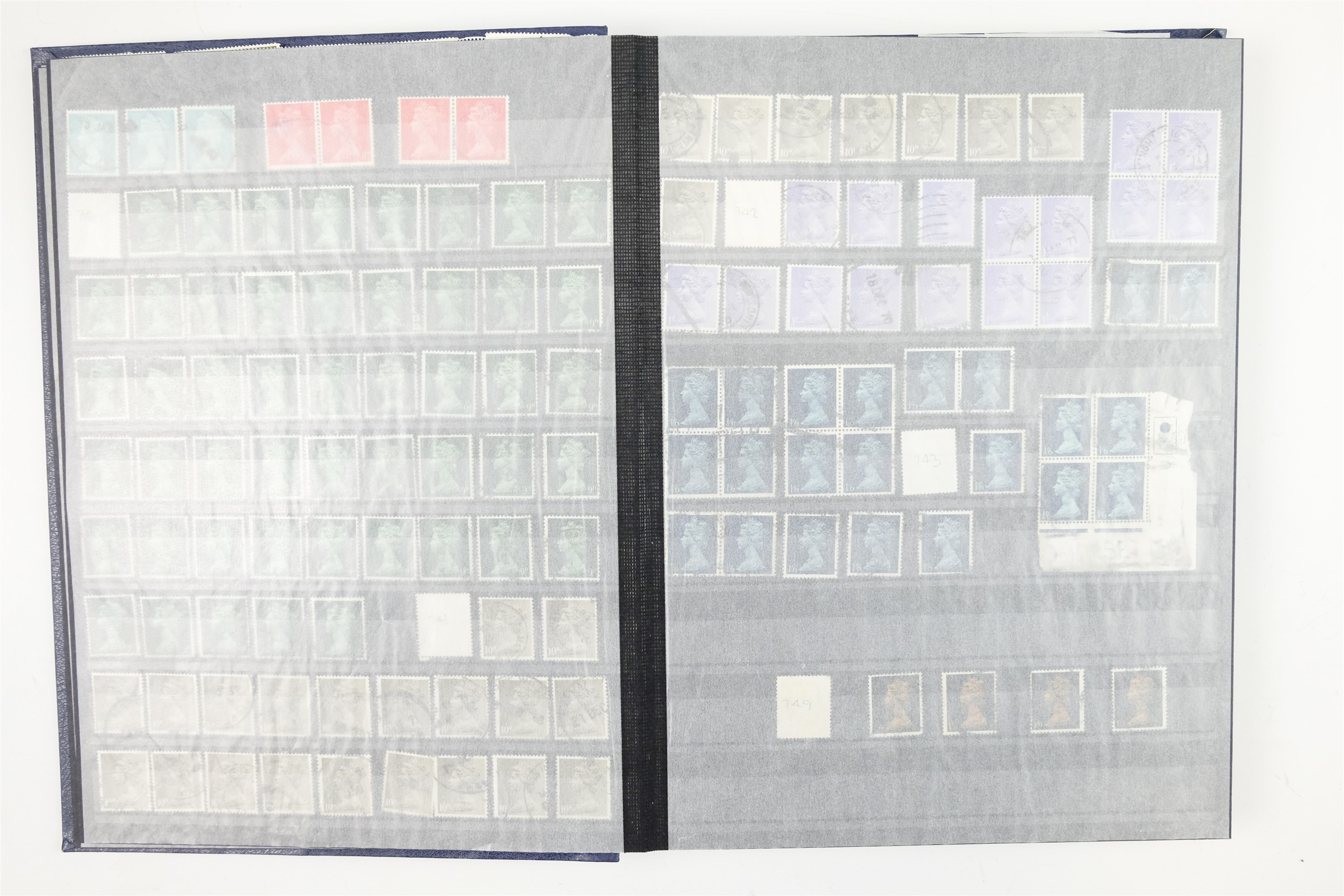 Six hingeless albums of largely GB QEII stamps, comprising definitives, commemoratives, decimal - Image 77 of 90