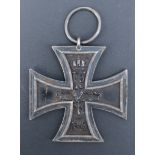 An Imperial German Iron Cross second class, its suspender stamped 9 or 6