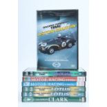 A small group of DVDs on motor racing and racing cars