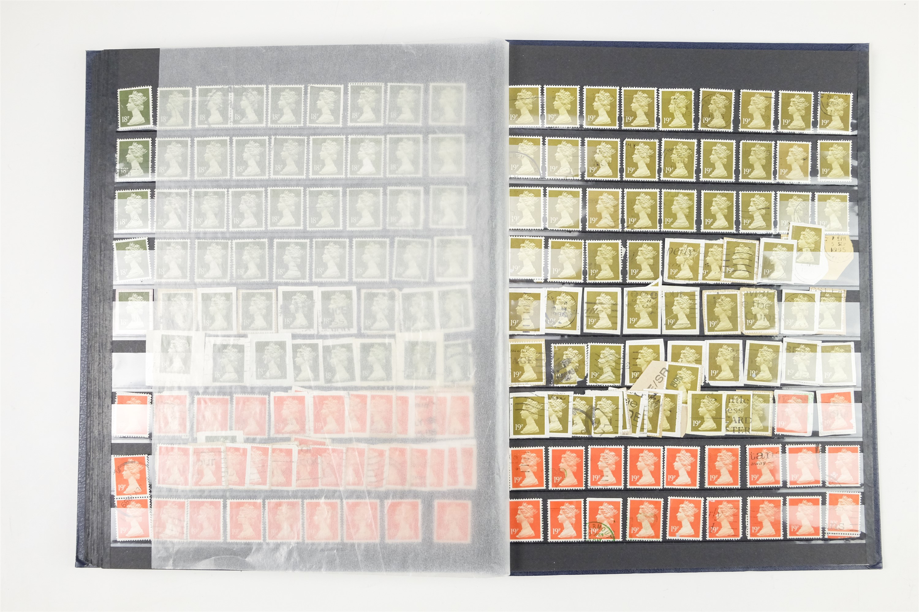 Six hingeless albums of largely GB QEII stamps, comprising definitives, commemoratives, decimal - Image 37 of 90