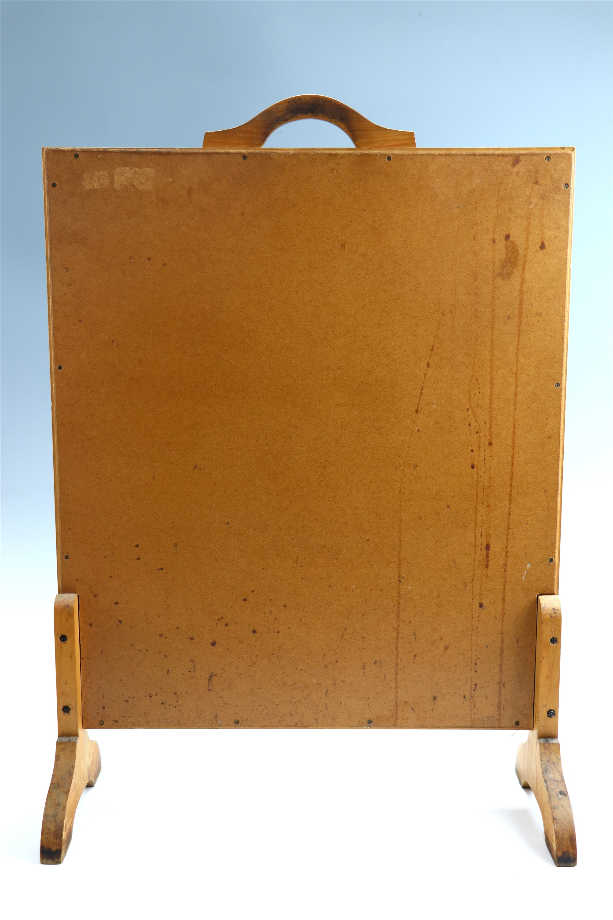 A 1950s embroidered fire screen, 50.5 x 21 x 72 cm - Image 3 of 3