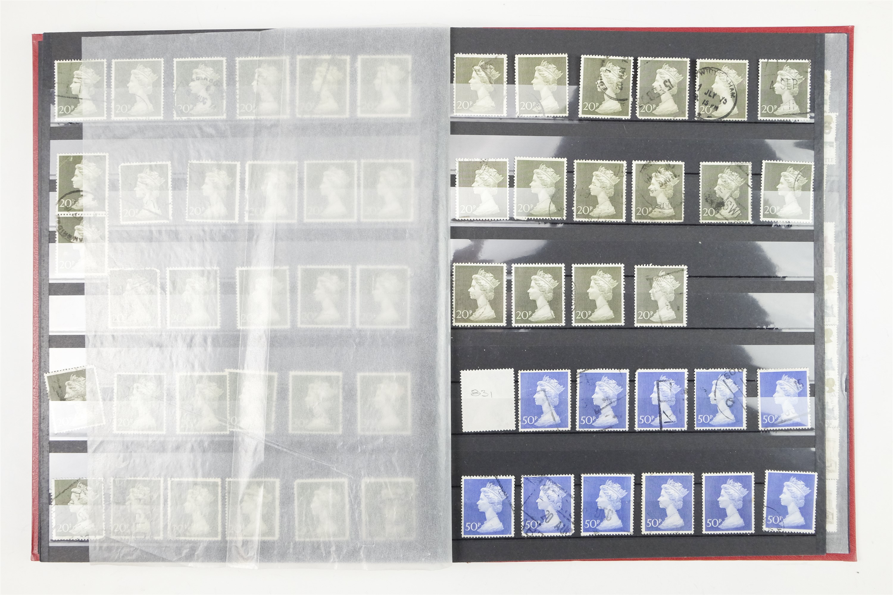 Six hingeless albums of largely GB QEII stamps, comprising definitives, commemoratives, decimal - Image 70 of 90