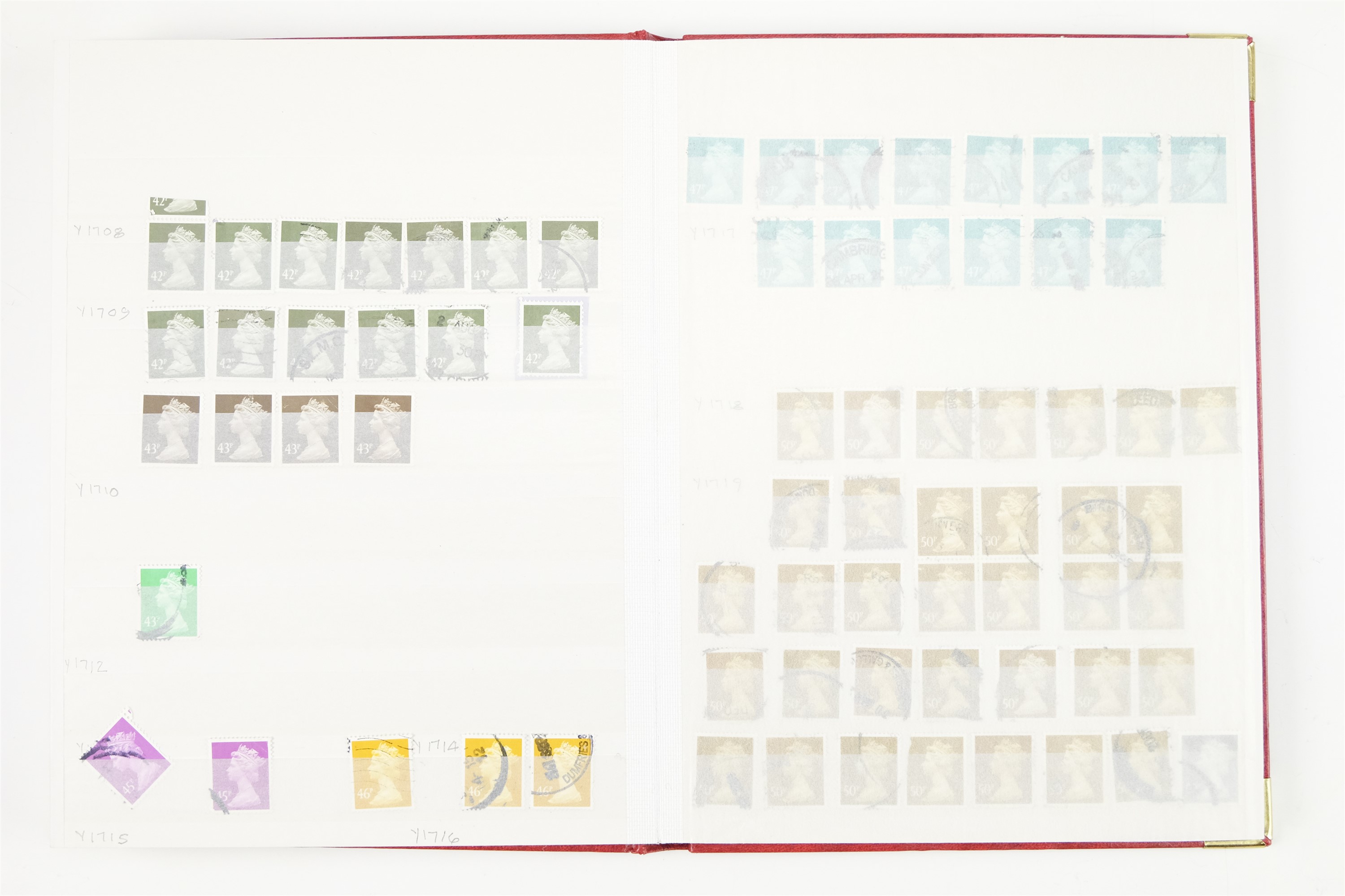 Six hingeless albums of largely GB QEII stamps, comprising definitives, commemoratives, decimal - Image 17 of 90