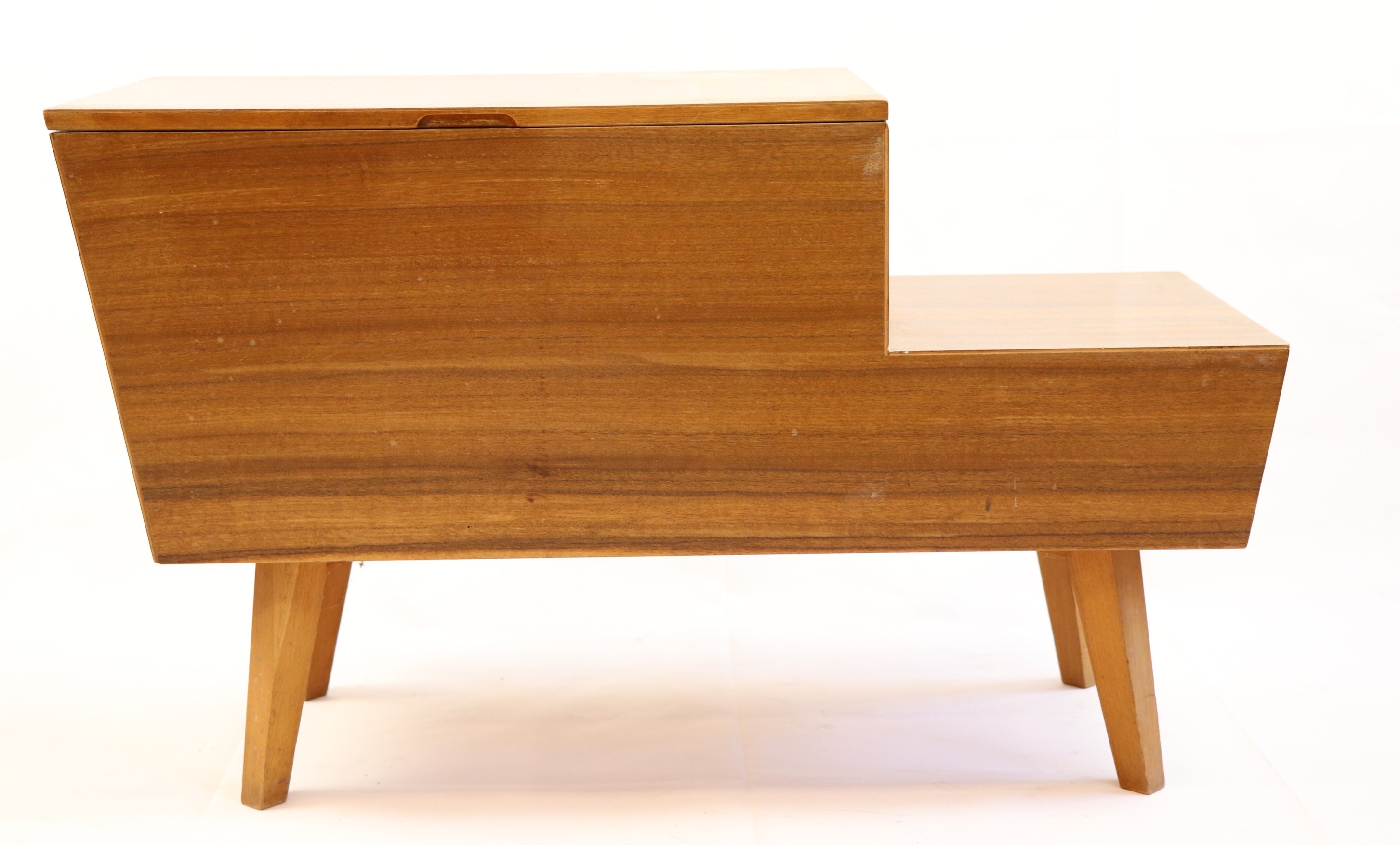 A mid-20th Century teak sewing box / table, 75 cm x 33 cm x 46 cm - Image 2 of 6