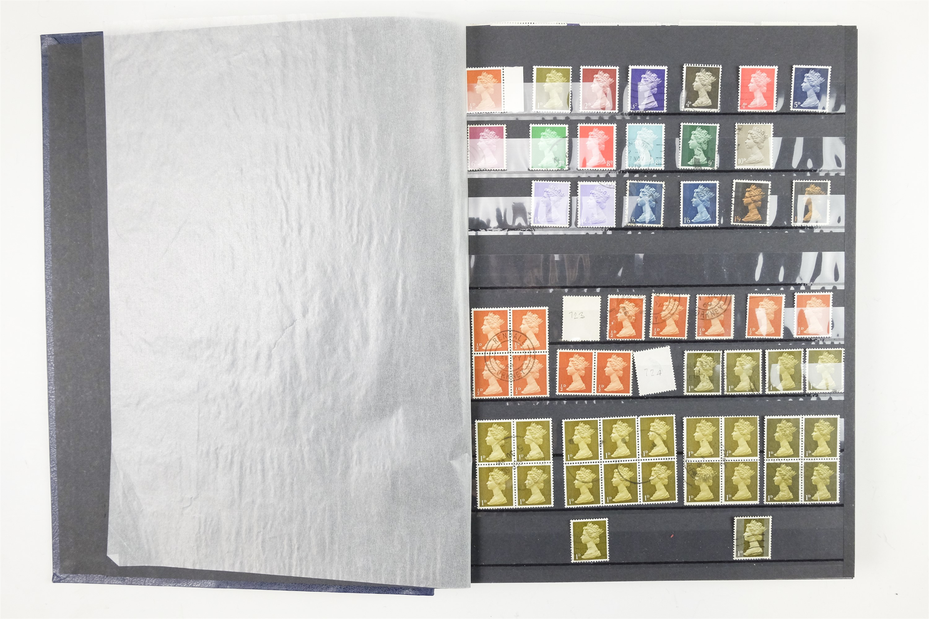 Six hingeless albums of largely GB QEII stamps, comprising definitives, commemoratives, decimal - Image 75 of 90