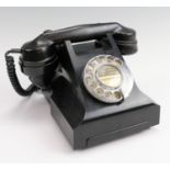 A 1950s Bakelite telephone