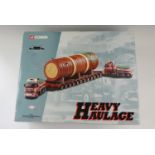 A Corgi Heavy Haulage limited edition diecast lorry set, Volvo FH 4 Axle Ballasted Tractor x 2,
