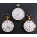 An early 20th Century Waltham gold plated pocket watch, (running when catalogued, accuracy and