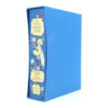 A Folio Society edition of Andrew Lang's "The Blue Fairy Book" illustrated by Charles van Sandwyk