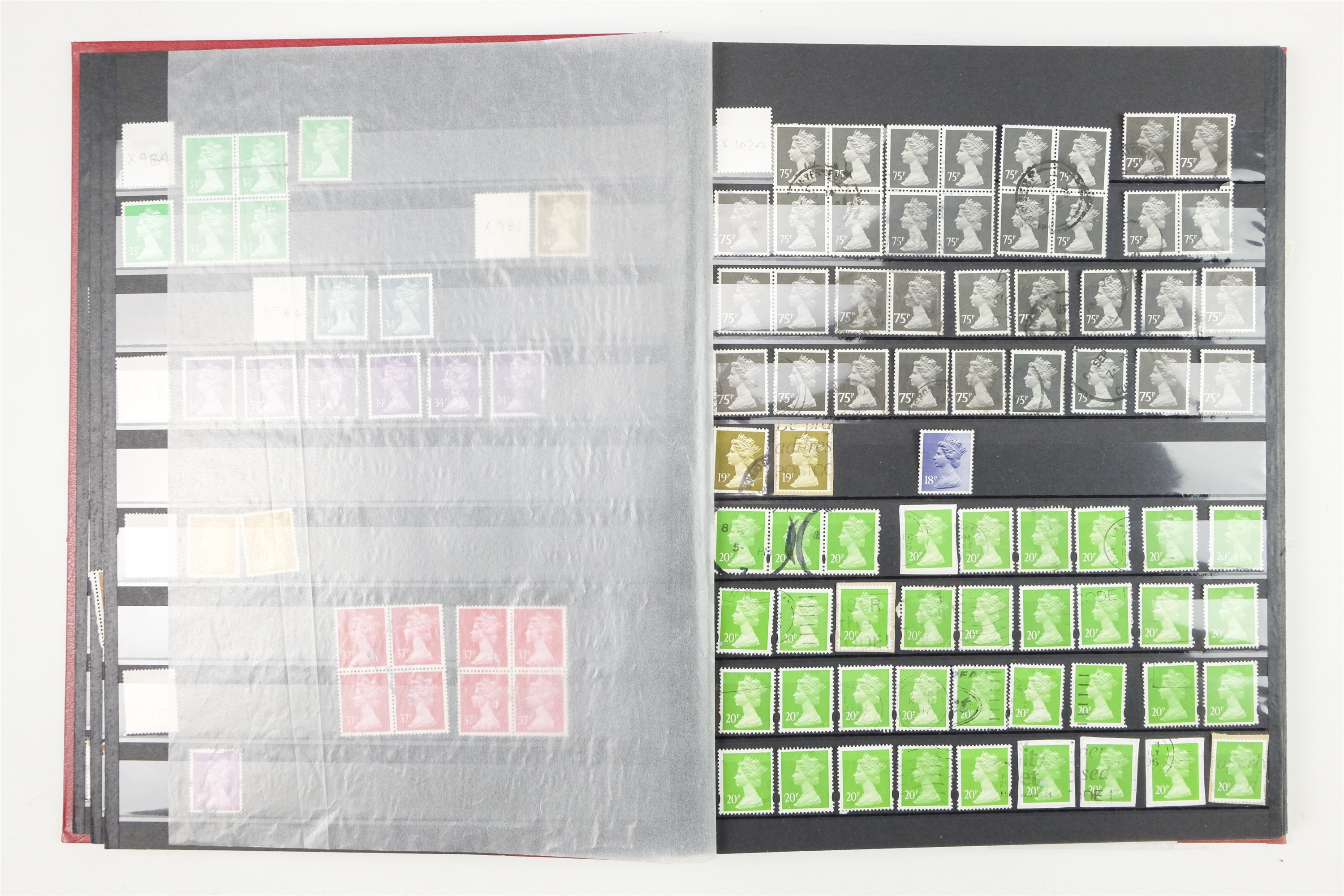 Six hingeless albums of largely GB QEII stamps, comprising definitives, commemoratives, decimal - Image 63 of 90