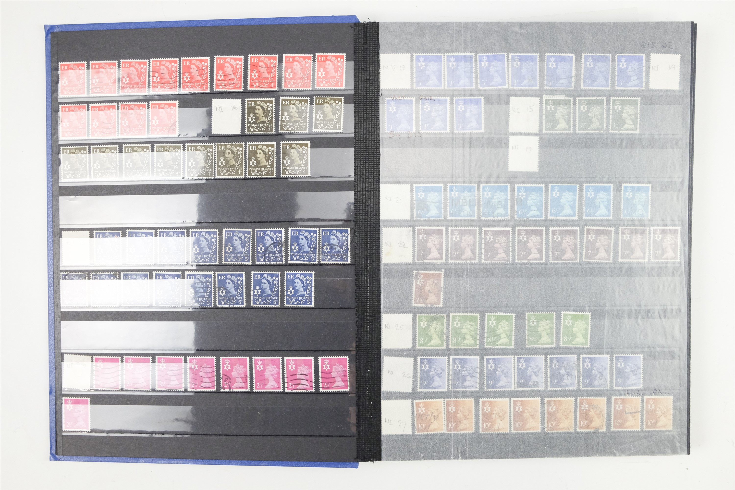 Six hingeless albums of largely GB QEII stamps, comprising definitives, commemoratives, decimal - Image 43 of 90