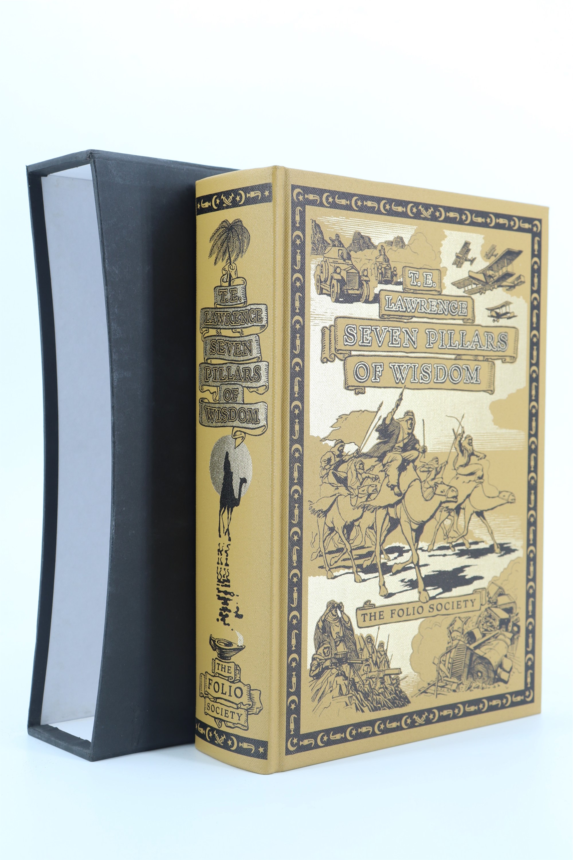 Two Folio Society editions of works by T E Lawrence comprising "The Seven Pillars of Wisdom" and " - Image 3 of 3