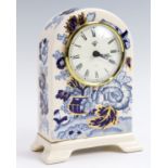 A Mason's Sapphire mantle clock, 11 cm x 15 cm