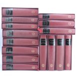 15 Folio Society works of Charles Dickens, uniformly bound in red quarter calf with gilt-tooled