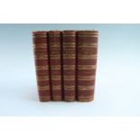 Tennyson's Poems, Strahan & Co, London, 1869-70, four volumes, 8vo, gilt red Morocco, all edges