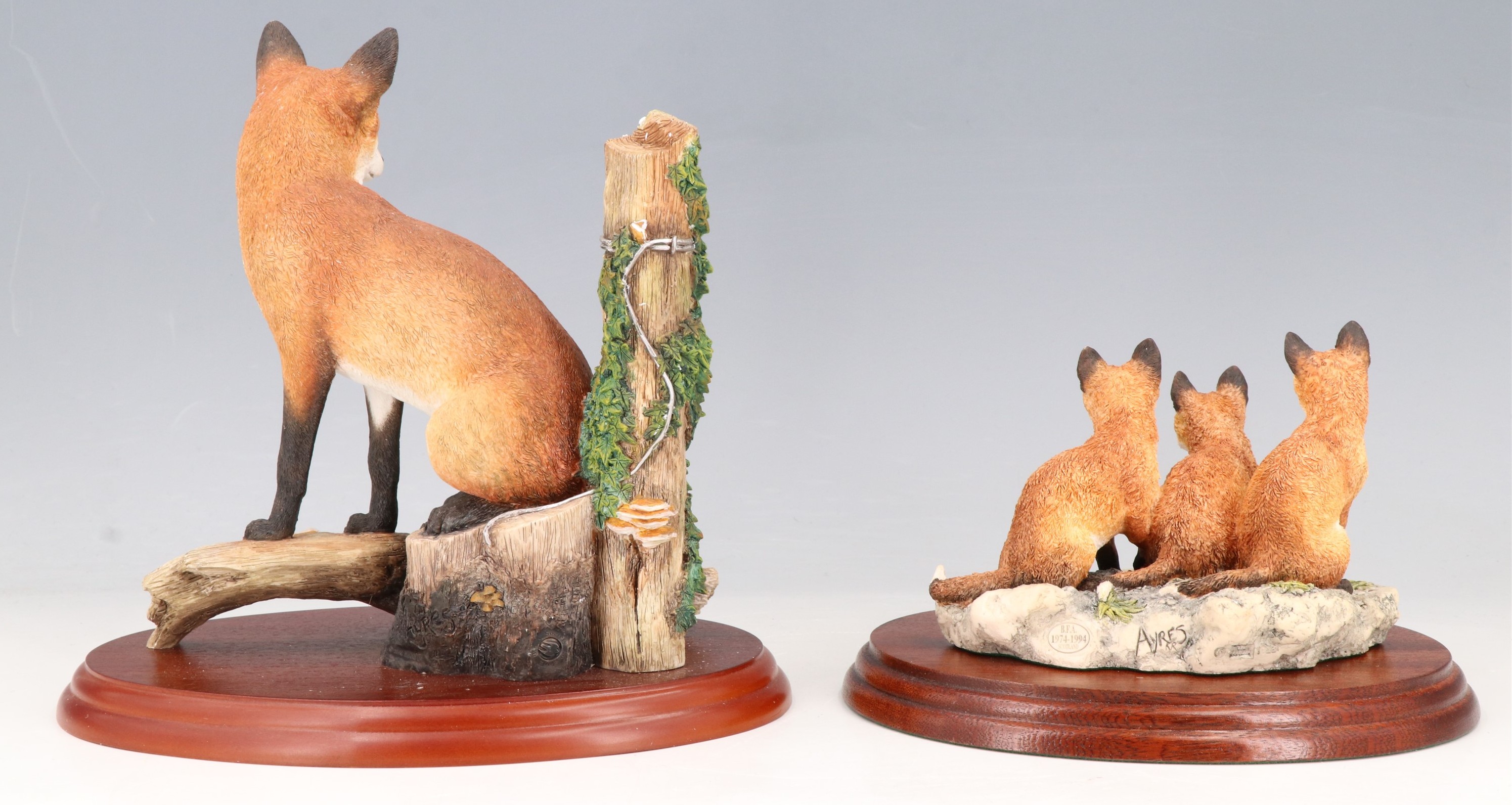 Two boxed Border Fine Arts figurines, comprising a limited edition 1994 production First Time Out - Image 2 of 2