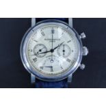 A Belgravia Watch Co of London limited edition chronograph wristwatch, having a manual BWC 601099