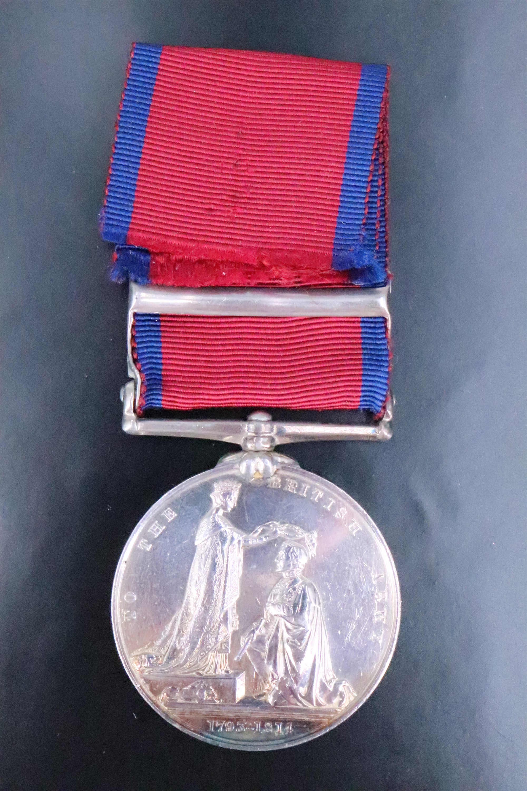 A Military General Service Medal with three clasps to Arthur McCrea Barber, 34th Foot - Image 2 of 4